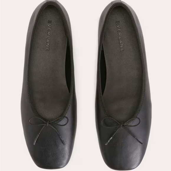 Everlane Italian Leather Day Ballet Flat Black - Picture 4 of 7